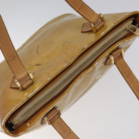 LOUIS VUITTON Monogram Vernis Houston Hand Bag Beige M91004 - Picture 6 of 13